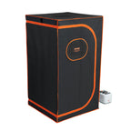 Portable steam sauna tent with steamer unit and remote control