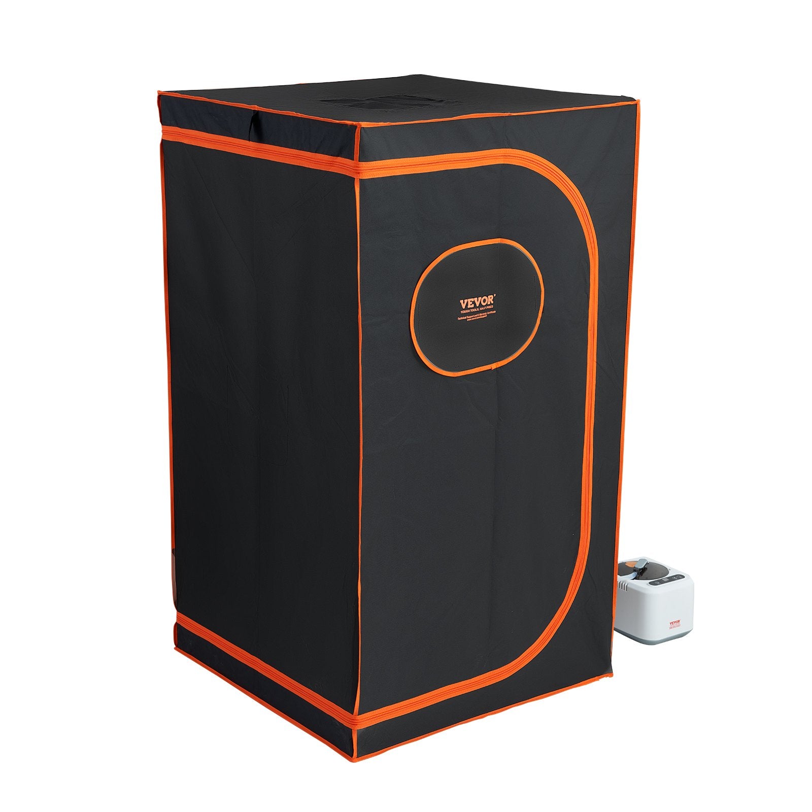 Portable steam sauna tent with steamer unit and remote control