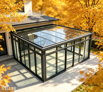 Four-Season Aluminum Conservatory Sunroom with Tempered Glass for Custom Backyards