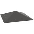 Grey PVC-coated gazebo replacement canopy with corner drain holes